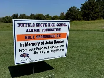Peaceful golf course memorial