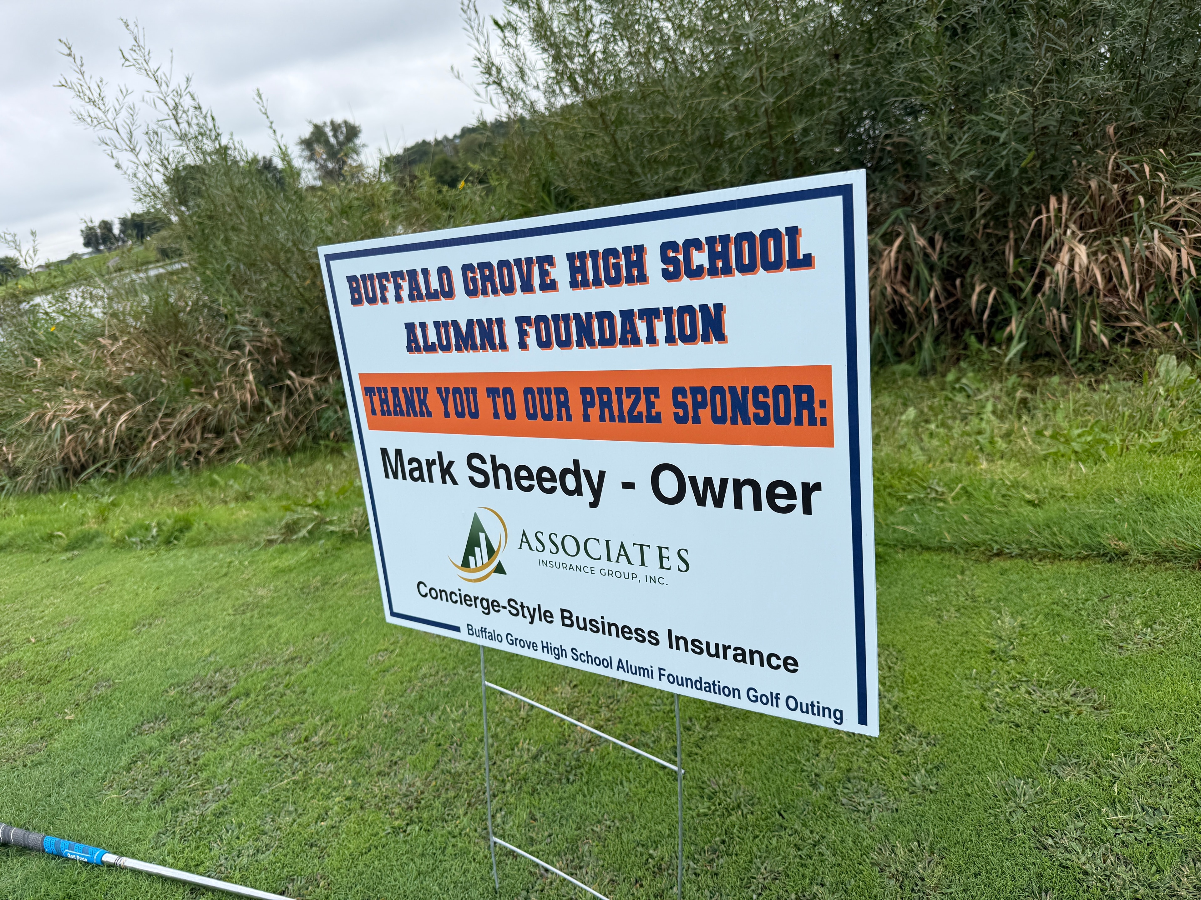 BGHS Alumni Foundation sign on course