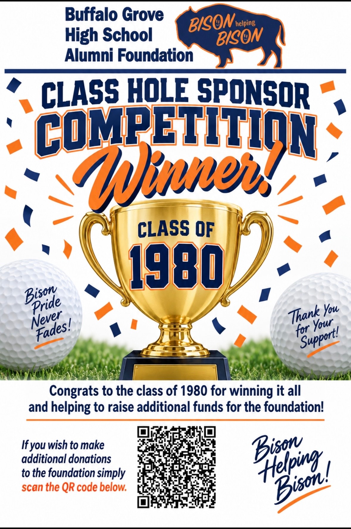 BGHS Alumni Foundation golf competition winners